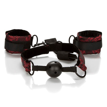 Bavaglio Traspirante Cal Exotics Scandal con Manette e Controllo